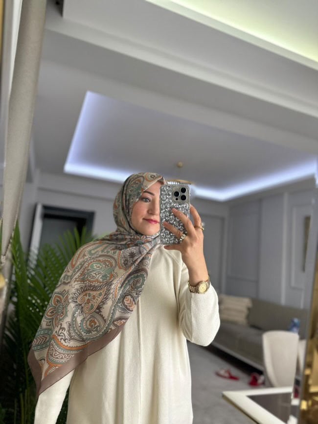 Pamuklu Soft Etro Desen Şal