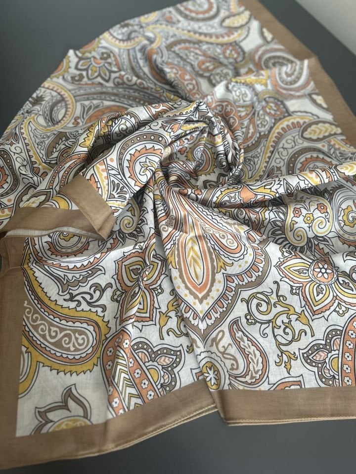 Pamuklu Soft Etro Desen Şal